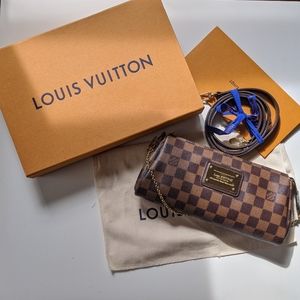 Louis Vuitton Eva clutch damiere ebene